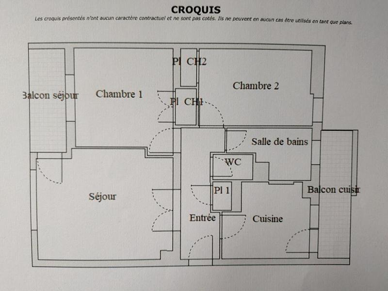 Appartement - 54 m² - 3 pièces