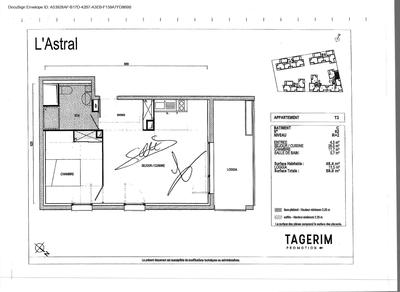 Appartement - 48 m² - 2 pièces
