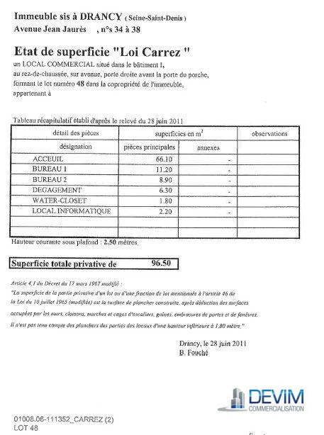 Local commercial - 97 m²