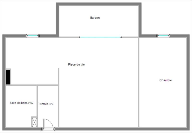 Appartement - 49 m² - 2 pièces