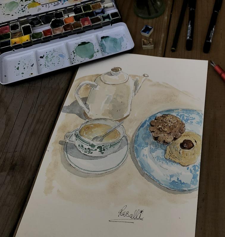 Atelier aquarelle gourmande