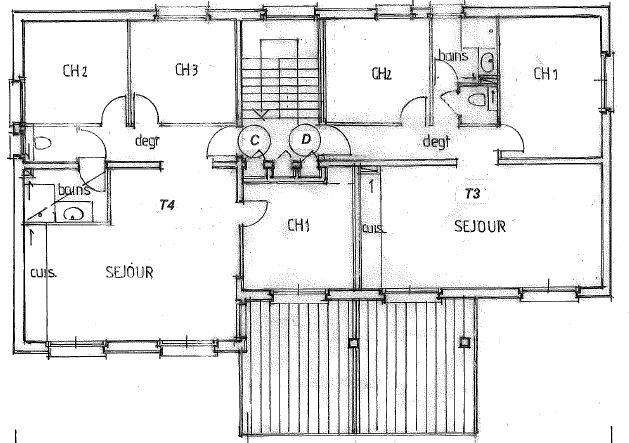 Appartement - 61 m² - 3 pièces