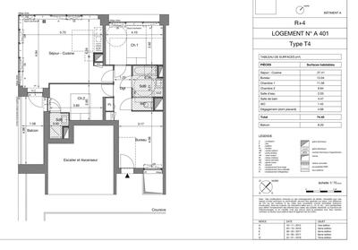 Appartement - 75 m² - 4 pièces