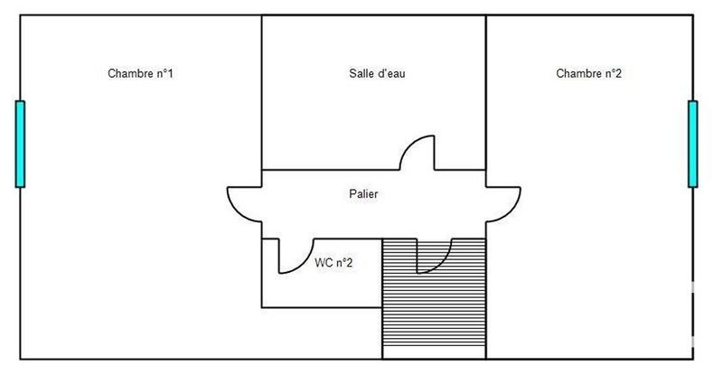 Maison de ville - 72 m² - 3 pièces