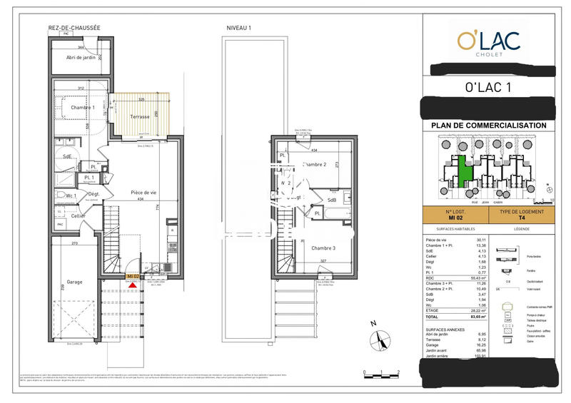 Maison - 84 m² - 4 pièces