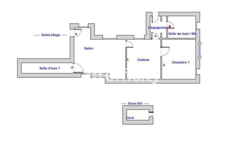 Appartement - 52 m² - 4 pièces