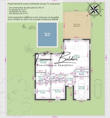 Terrain constructible - 500 m²