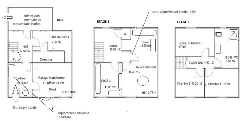 Maison de village - 160 m² - 5 pièces
