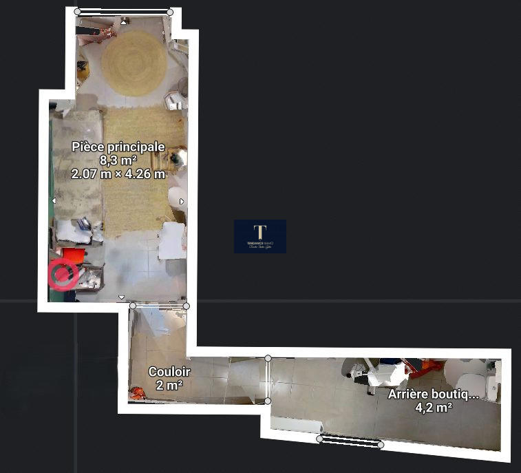Local commercial - 13 m² - 1 pièce