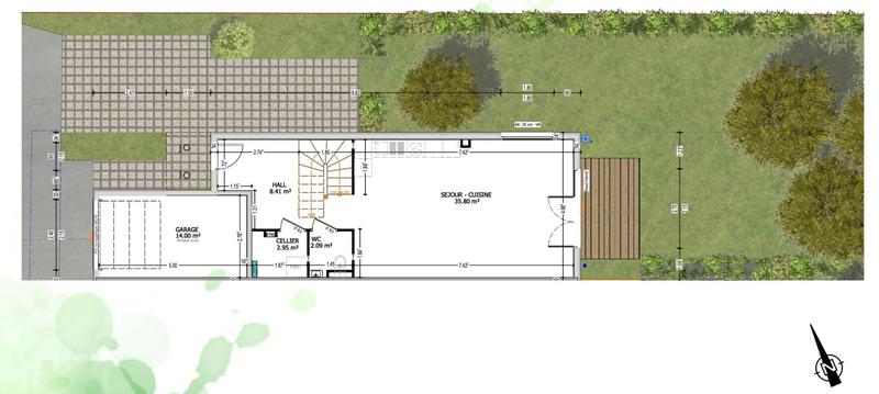 Maison - 110 m² - 4 pièces