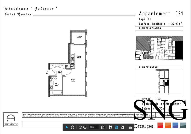 Appartement - 32 m² - 1 pièce