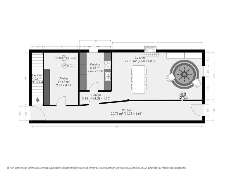 Appartement - 220 m² - 6 pièces