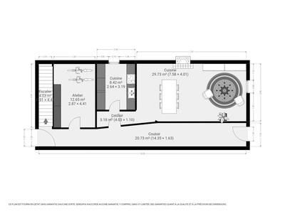 Appartement - 220 m² - 6 pièces