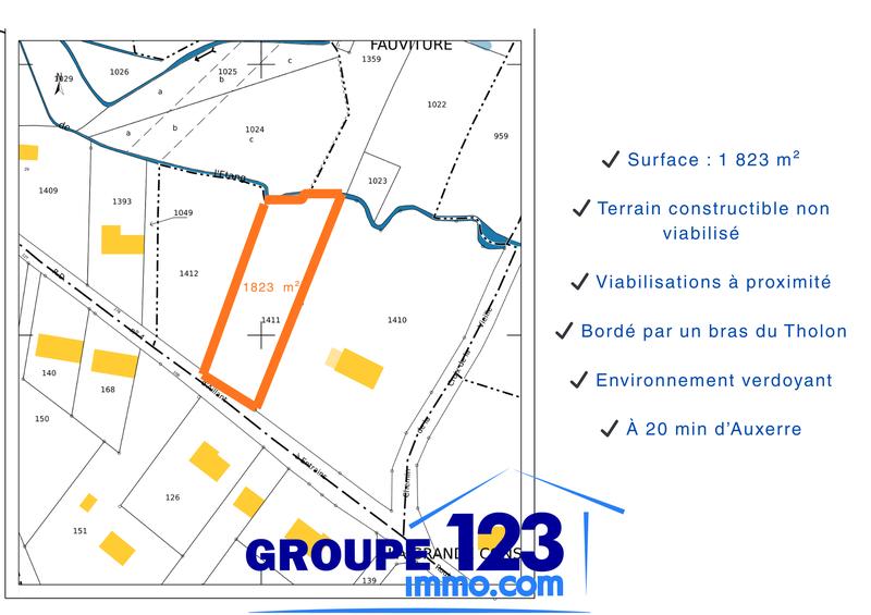 Terrain - 1 823 m²