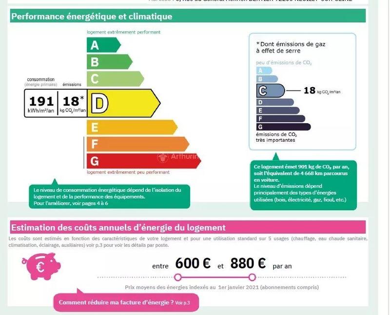 Appartement - 49 m² - 2 pièces