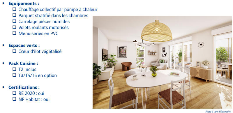 Appartement - 61 m² - 3 pièces