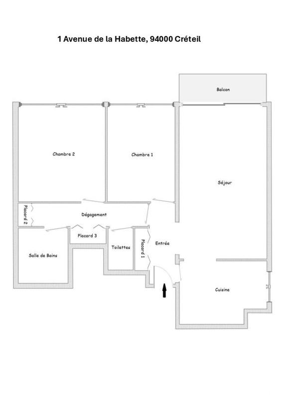 Appartement - 66 m² - 3 pièces