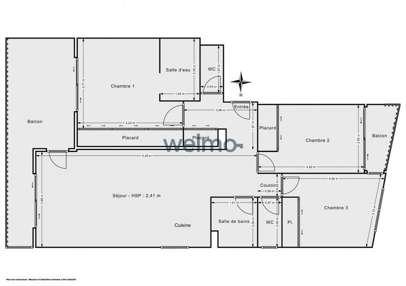 Appartement - 105 m² - 4 pièces