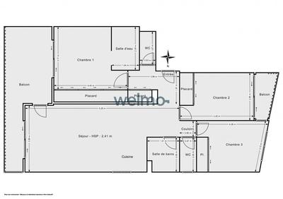 Appartement - 105 m² - 4 pièces