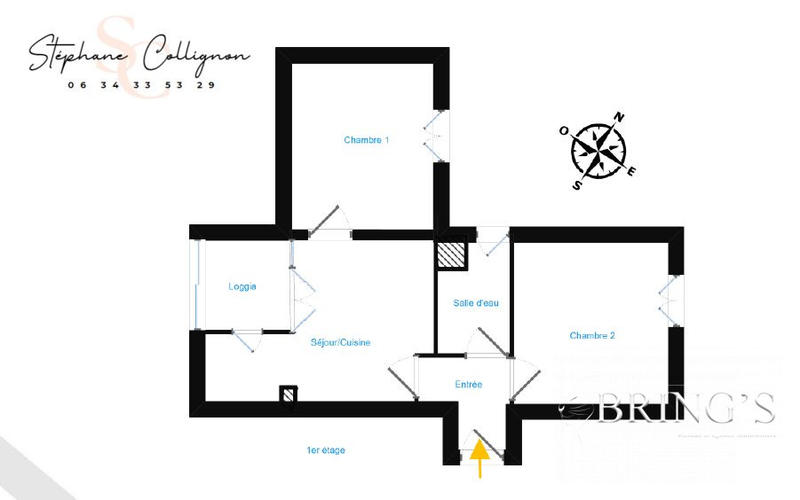 Appartement - 43 m² - 3 pièces