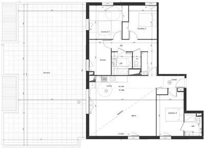 Appartement - 111 m² - 4 pièces