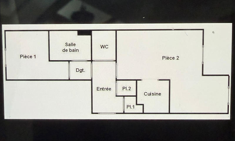 Appartement - 44 m² - 2 pièces