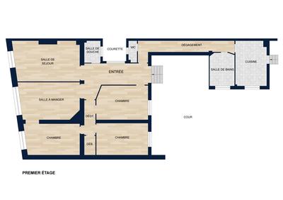 Appartement - 125 m² - 5 pièces