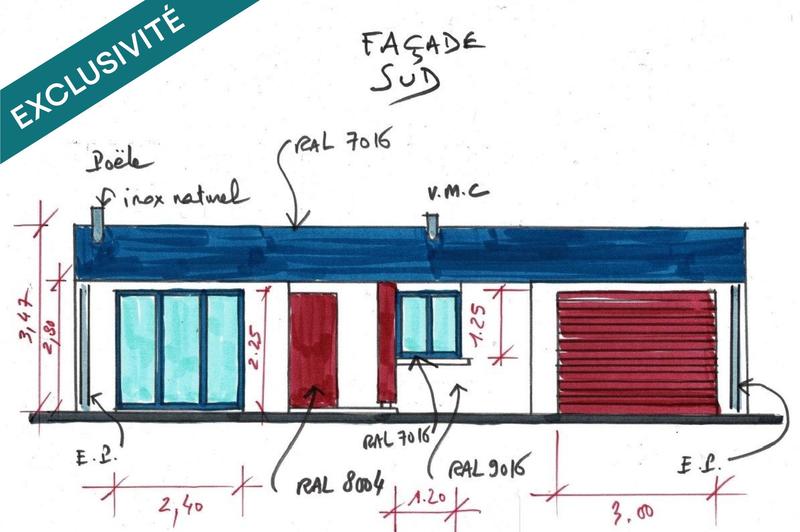 Maison - 96 m² - 4 pièces