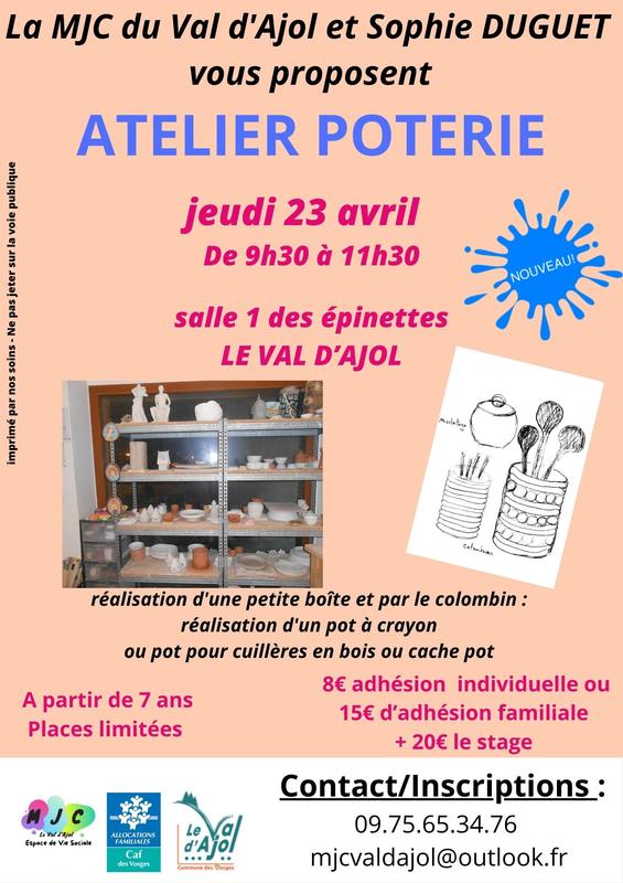 Atelier poterie