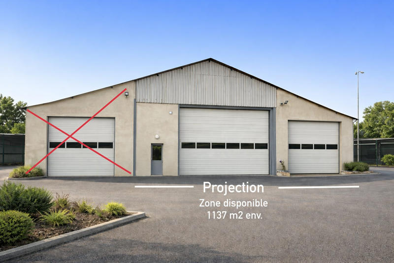 Entrepôt - 1 137 m² - 5 pièces
