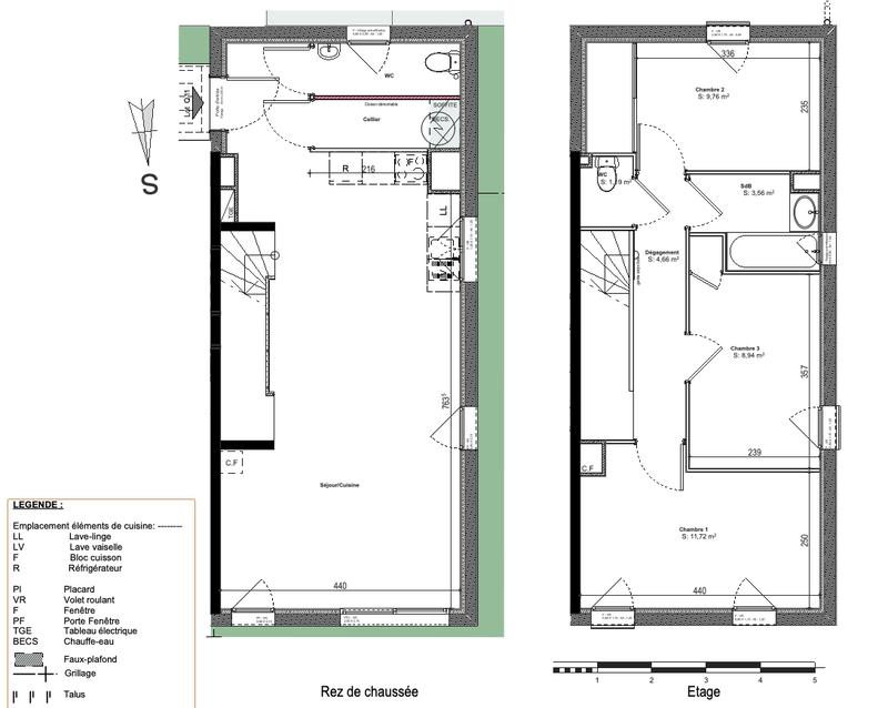 Maison - 83 m² - 4 pièces