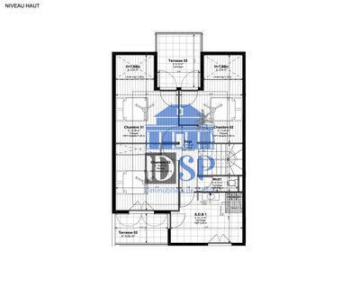 Duplex - 121 m² - 4 pièces