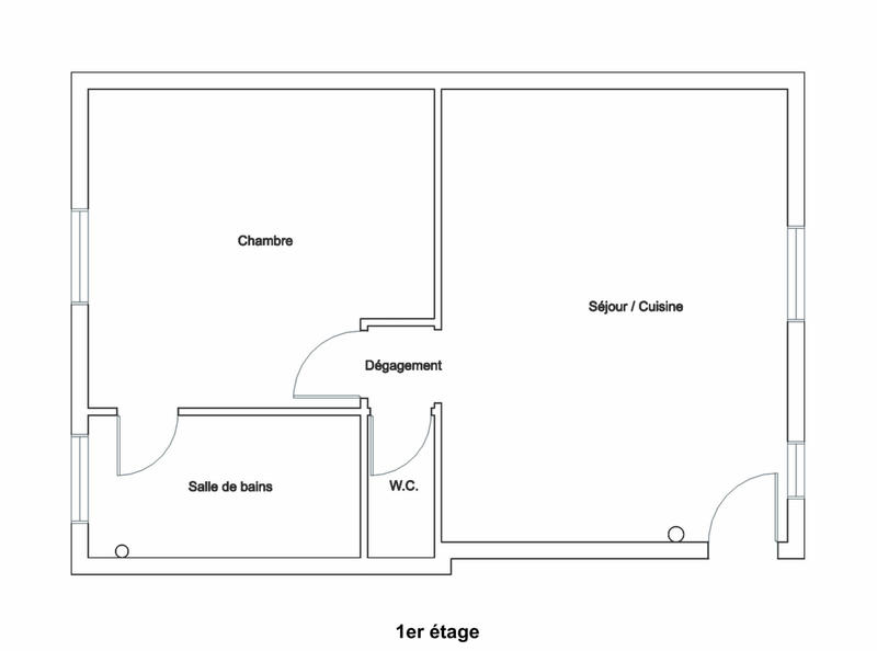 Appartement - 36 m² - 2 pièces