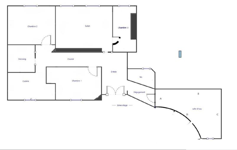 Appartement - 93 m² - 4 pièces
