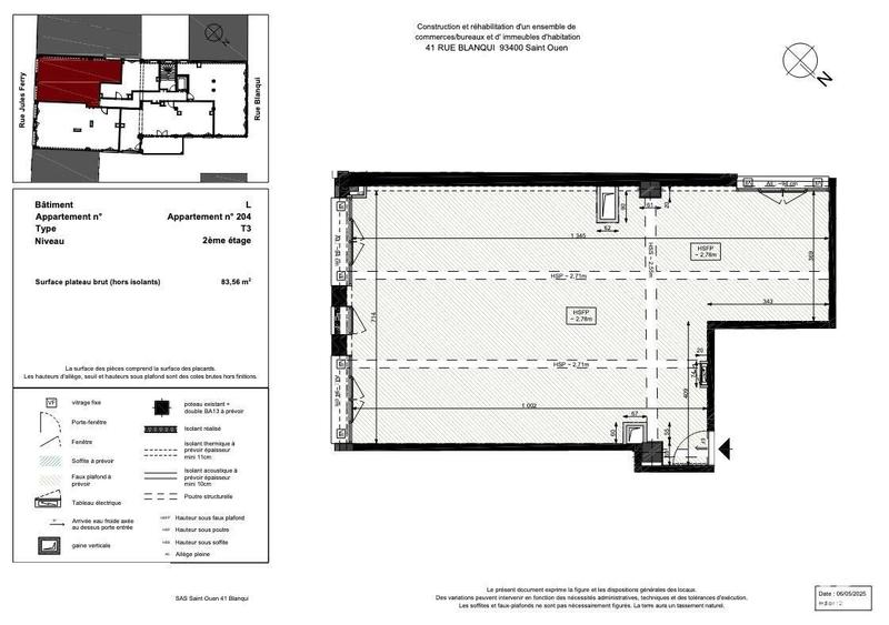 Loft - 84 m² - 3 pièces