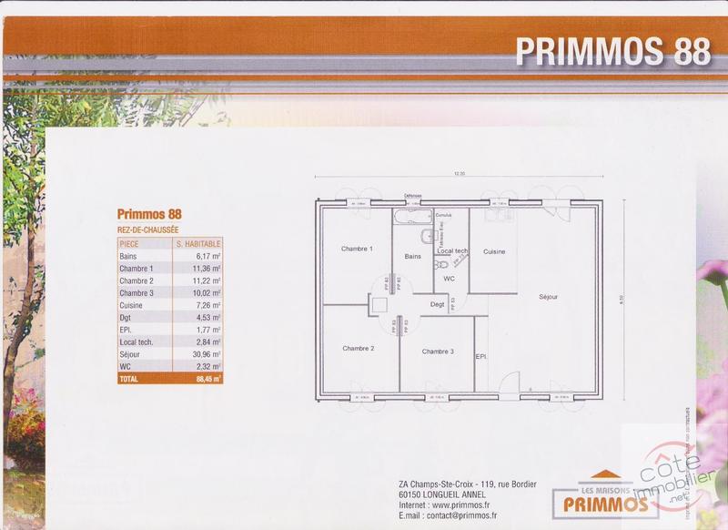 Maison - 88 m² - 4 pièces