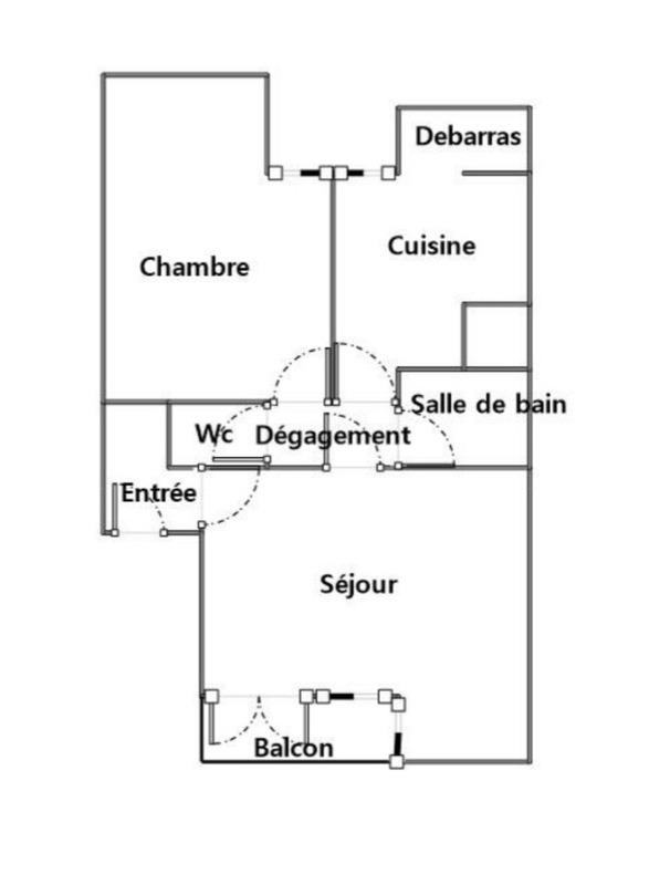 Appartement - 53 m² - 2 pièces