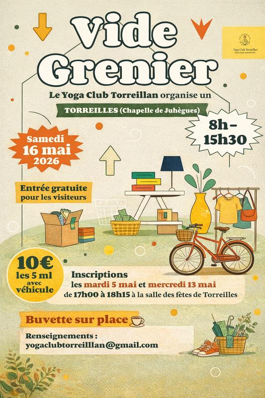 Vide-grenier de l'association yoga club torreillan