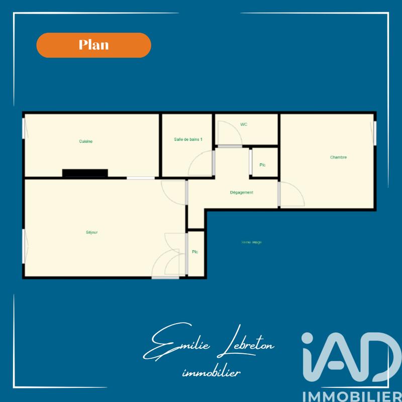 Appartement - 41 m² - 2 pièces