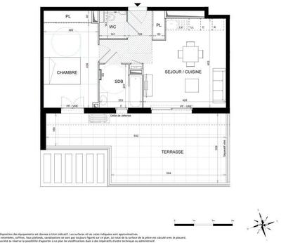 Appartement - 44 m² - 2 pièces