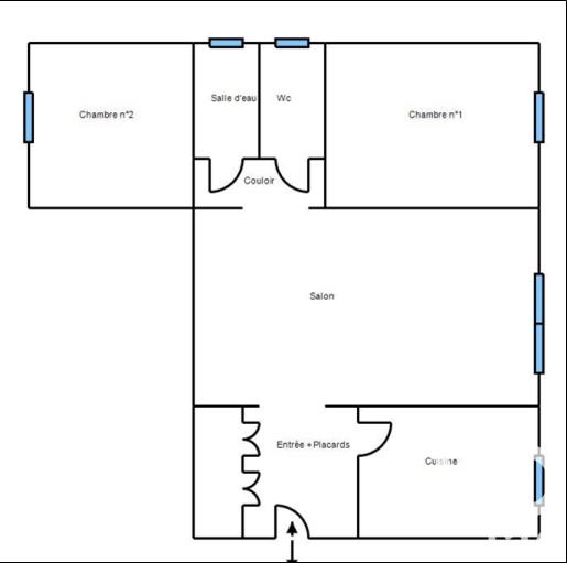 Appartement - 69 m² - 3 pièces