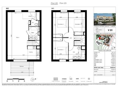 Maison - 88 m² - 4 pièces