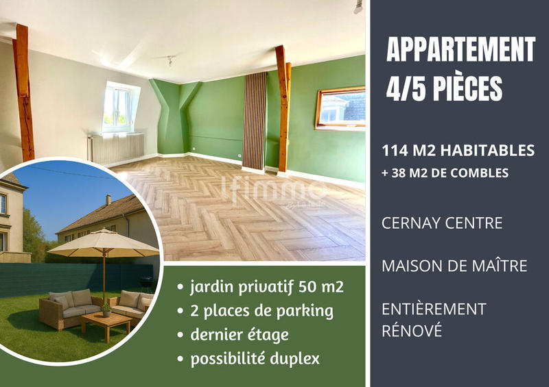 Appartement - 114 m² - 4 pièces