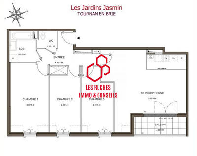 Appartement - 82 m² - 4 pièces