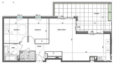 Appartement - 76 m² - 3 pièces