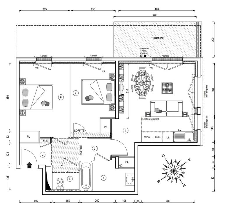 Appartement - 57 m² - 3 pièces