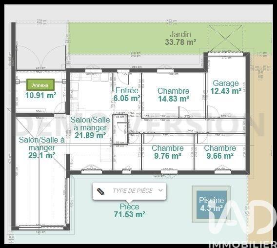 Maison - 99 m² - 4 pièces