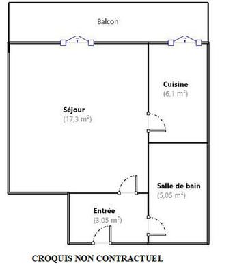 Appartement - 32 m² - 1 pièce