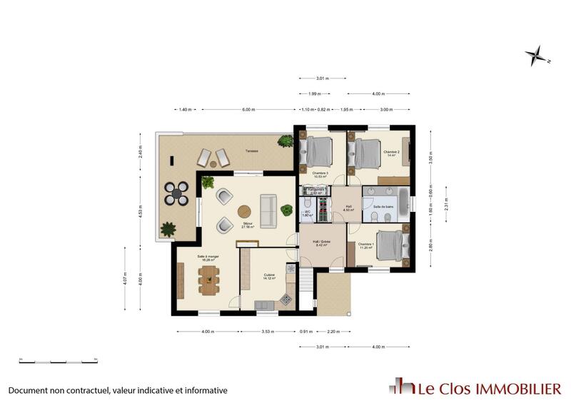 Maison - 150 m² - 4 pièces