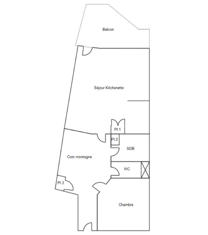 Appartement - 35 m² - 2 pièces